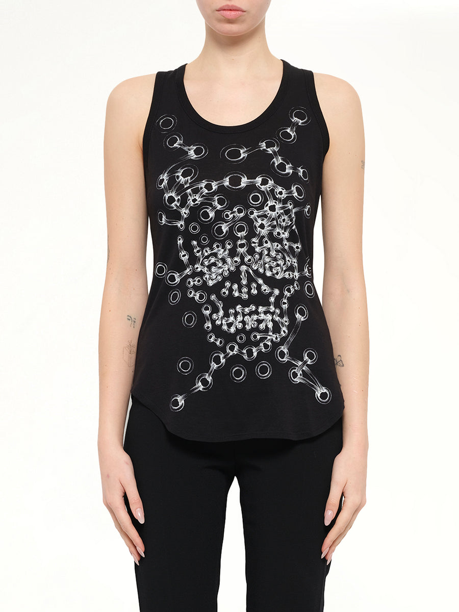 Alexander McQueen Eyelets T-Shirt in Black