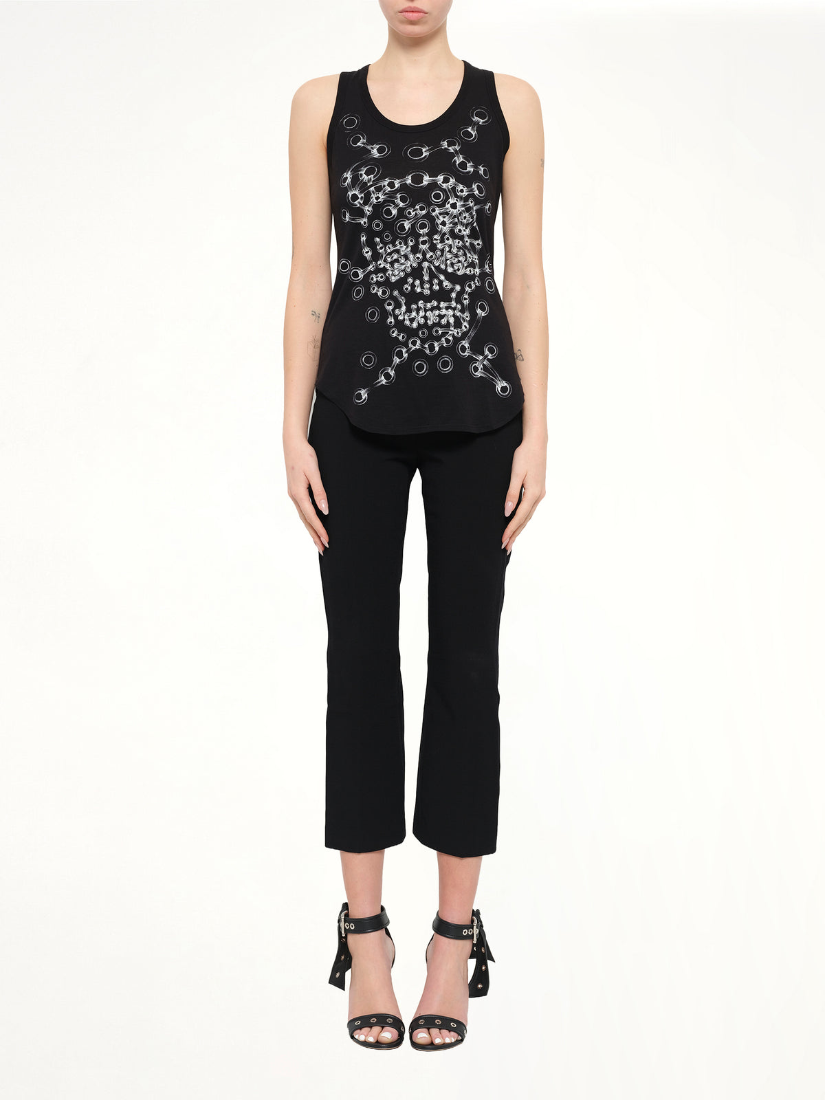 Alexander McQueen Eyelets T-Shirt in Black
