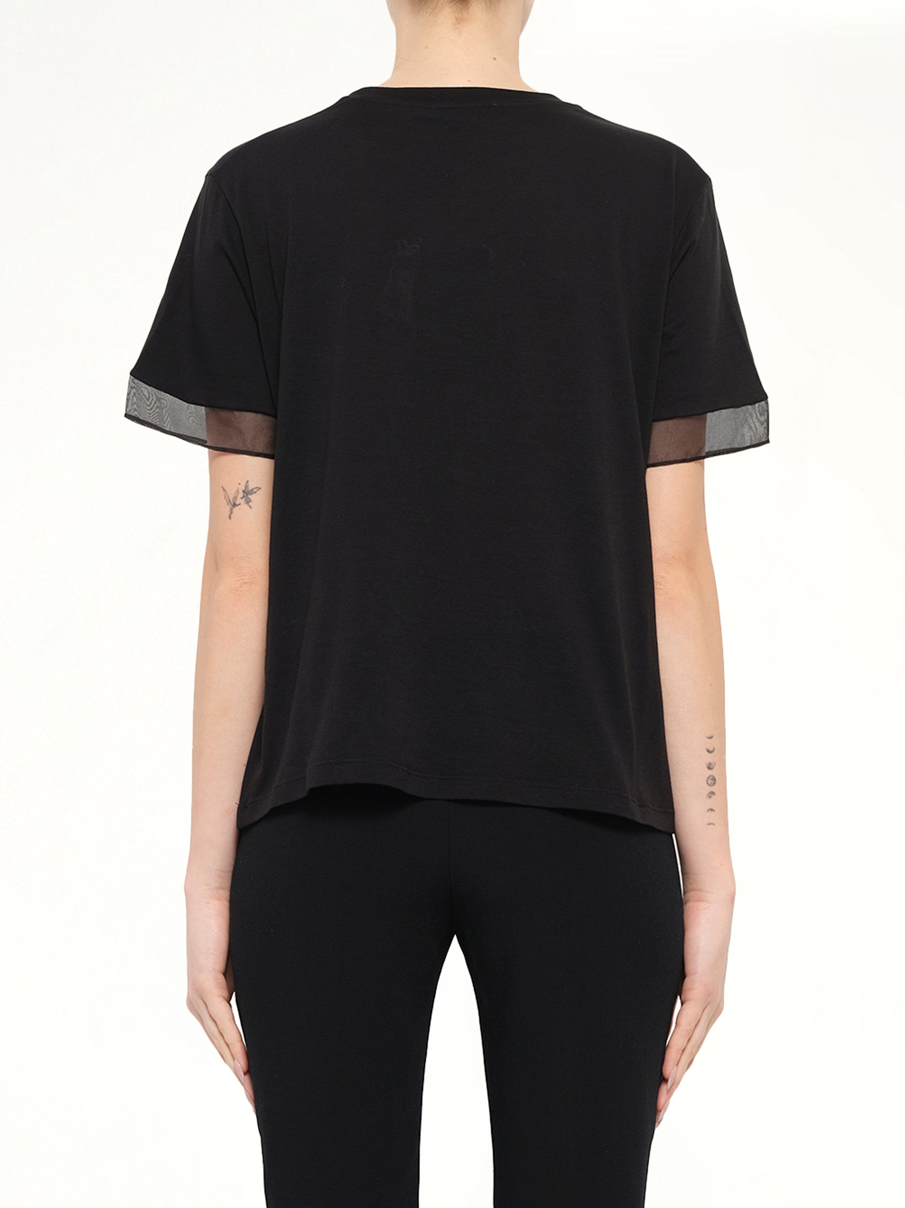 Alexander McQueen Fish Skull Tee in Black/White