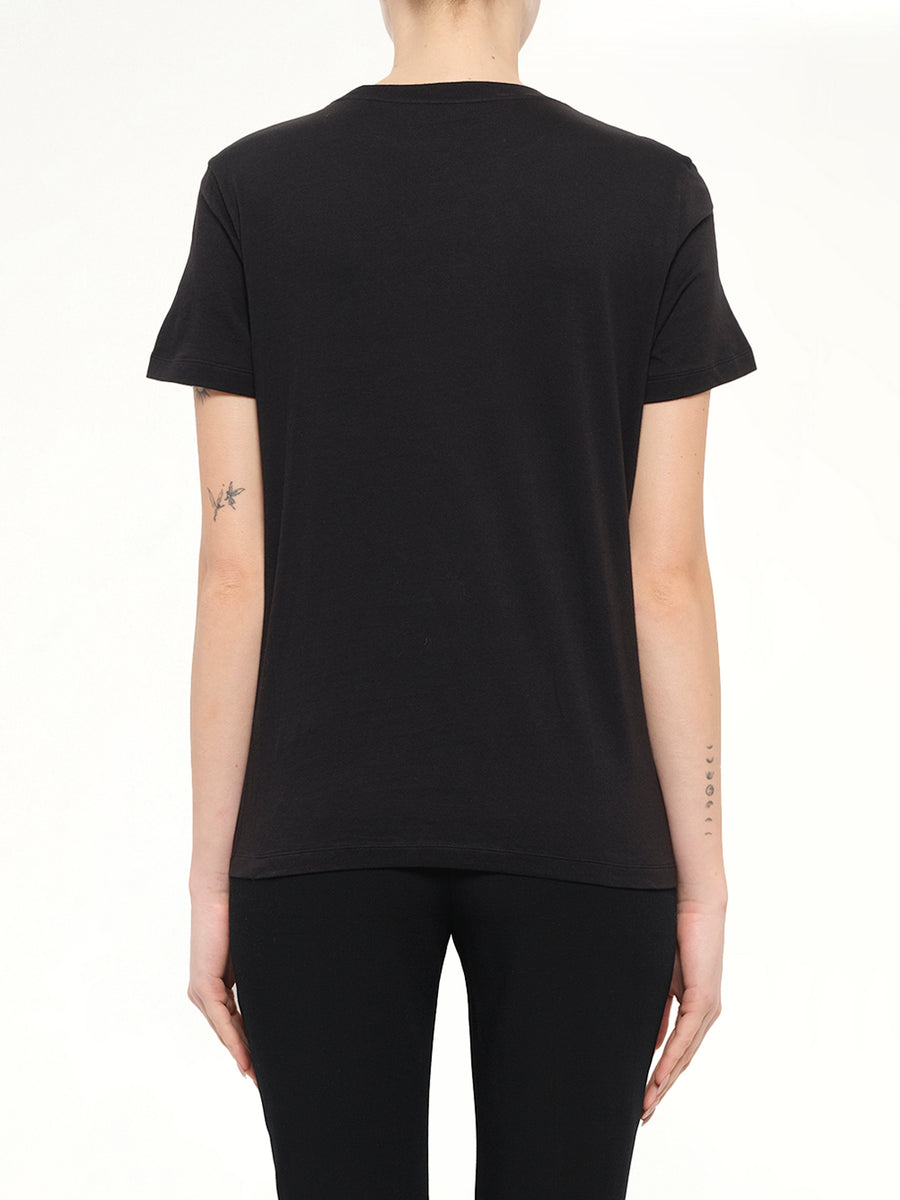 Alexander McQueen Jewelled Skull Tees in Black