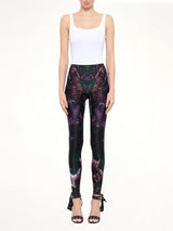 Alexander McQueen Leggings in Black/Green