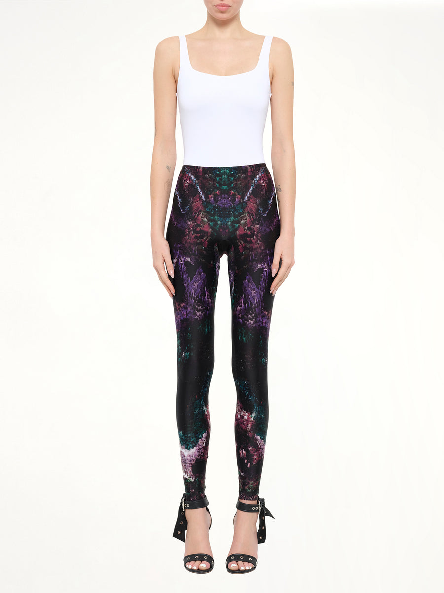 Alexander McQueen Leggings in Black/Green