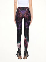 Alexander McQueen Leggings in Black/Green