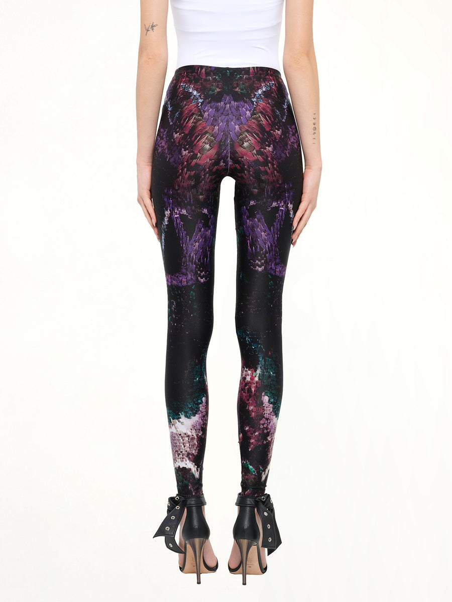 Alexander McQueen Leggings in Black/Green