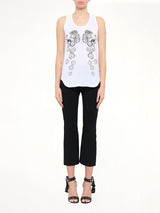 Alexander McQueen Pom Skull T-Shirt in White