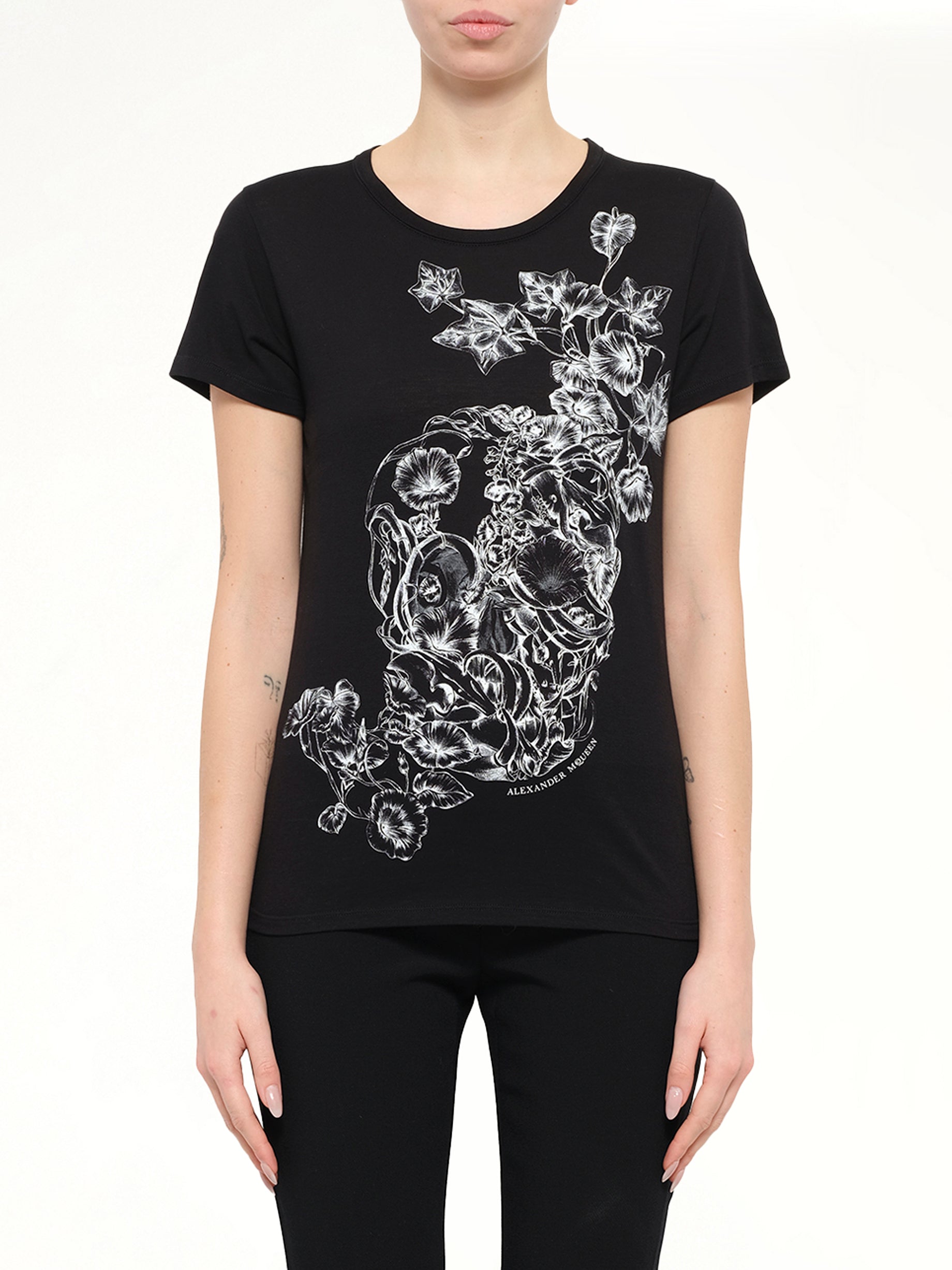 Alexander McQueen Skull T-Shirt in Black