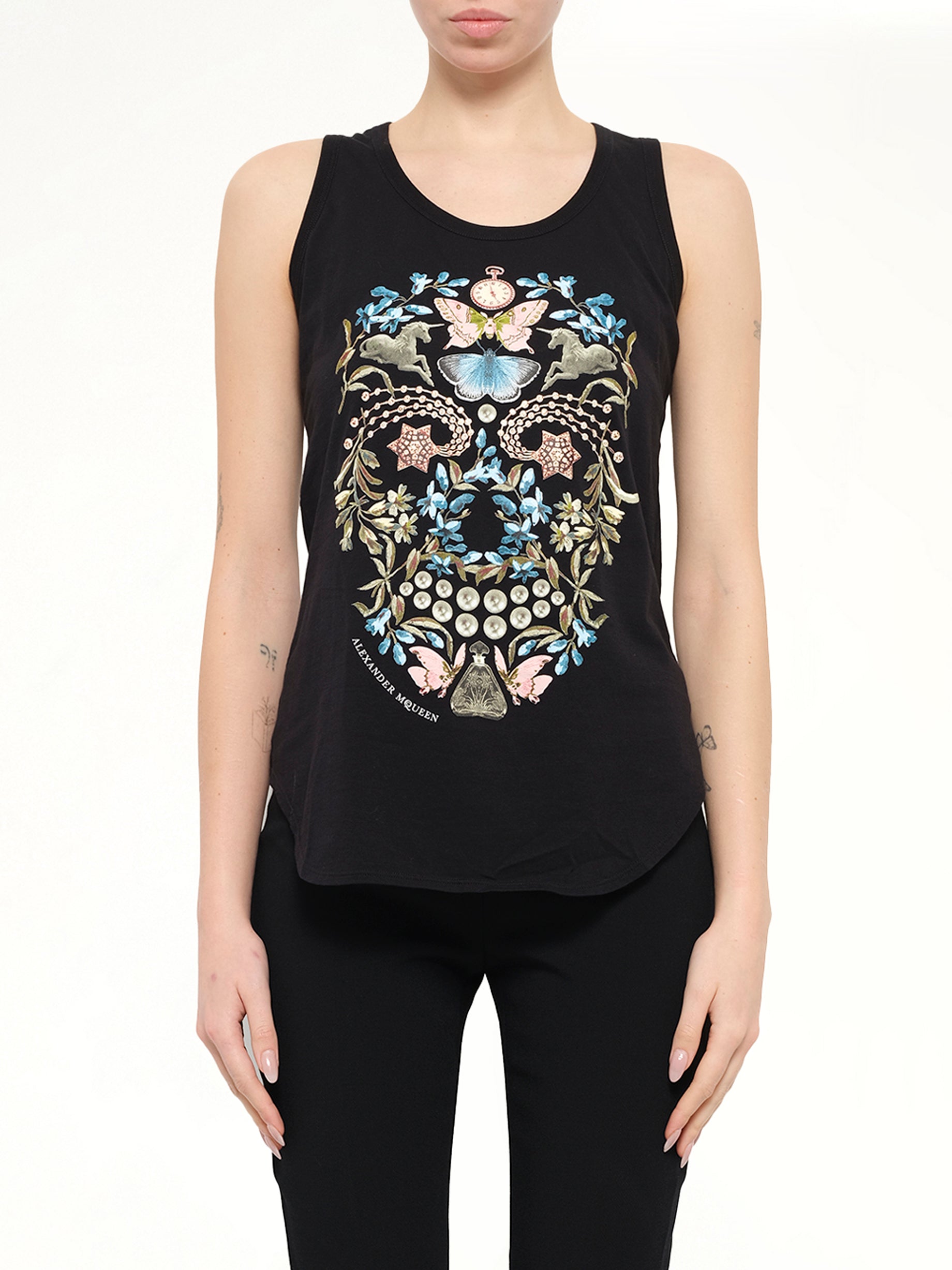 Alexander McQueen Obsidian Skull T-Shirt