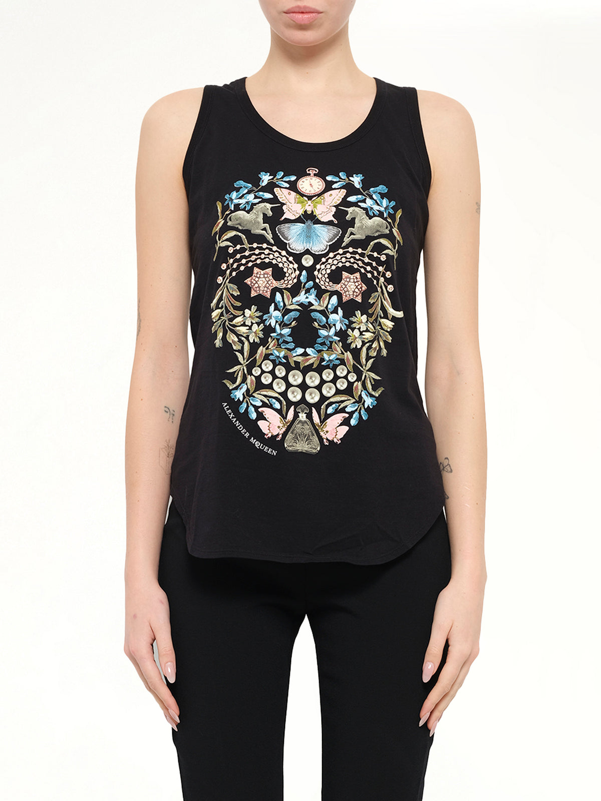 Alexander McQueen Obsidian Skull T-Shirt