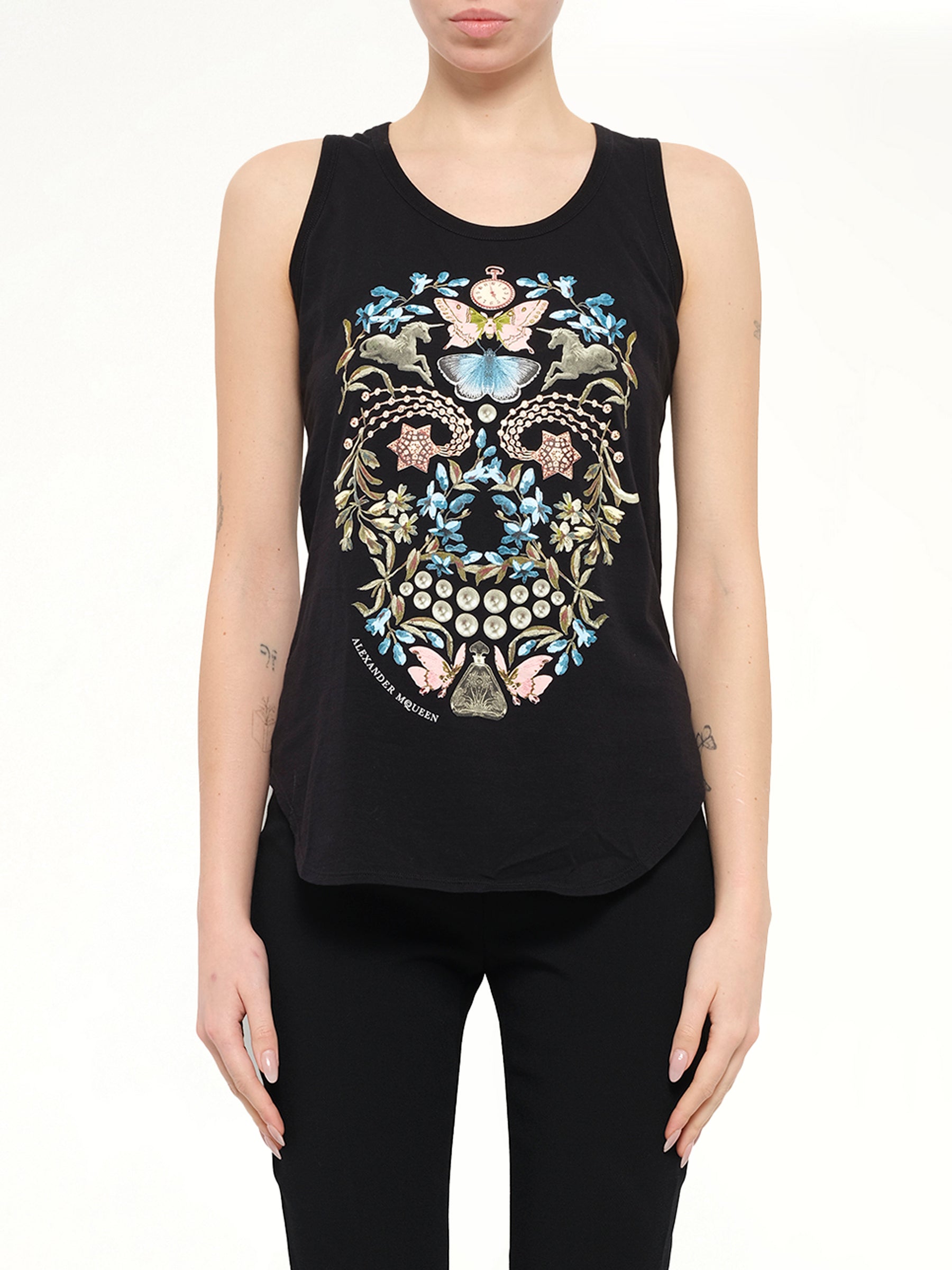 Alexander McQueen Obsidian Skull T-Shirt