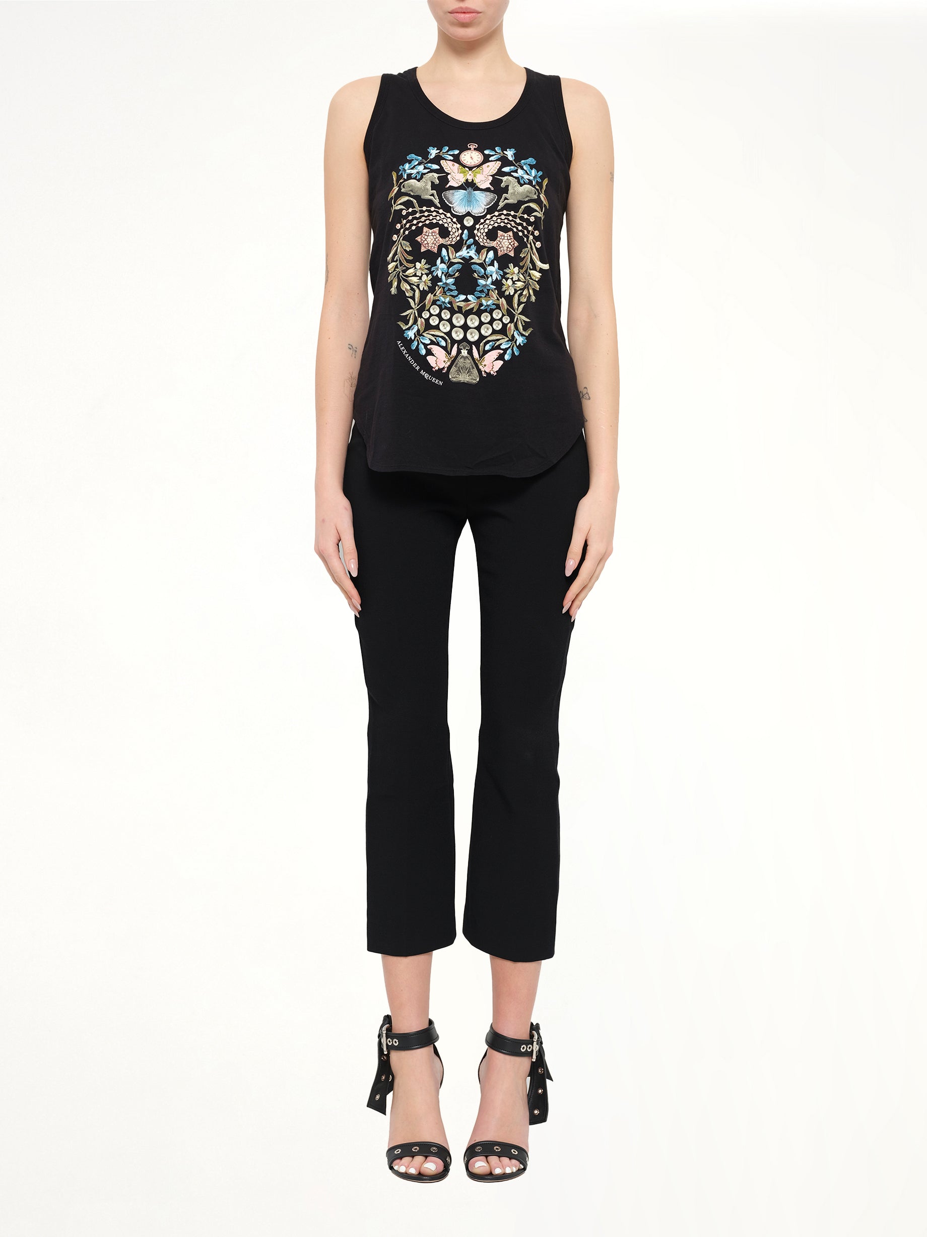 Alexander McQueen Obsidian Skull T-Shirt