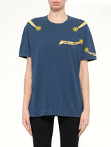 Aries T-Shirt in Oil Blue