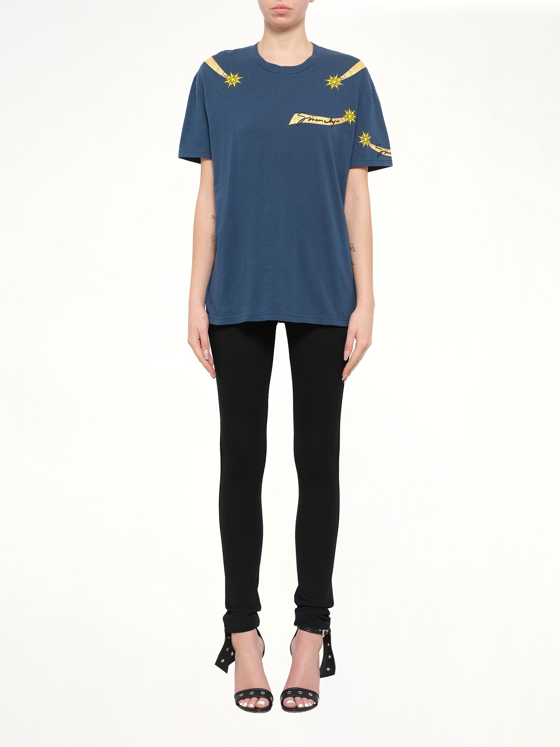 Aries T-Shirt in Oil Blue