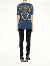 Aries T-Shirt in Oil Blue