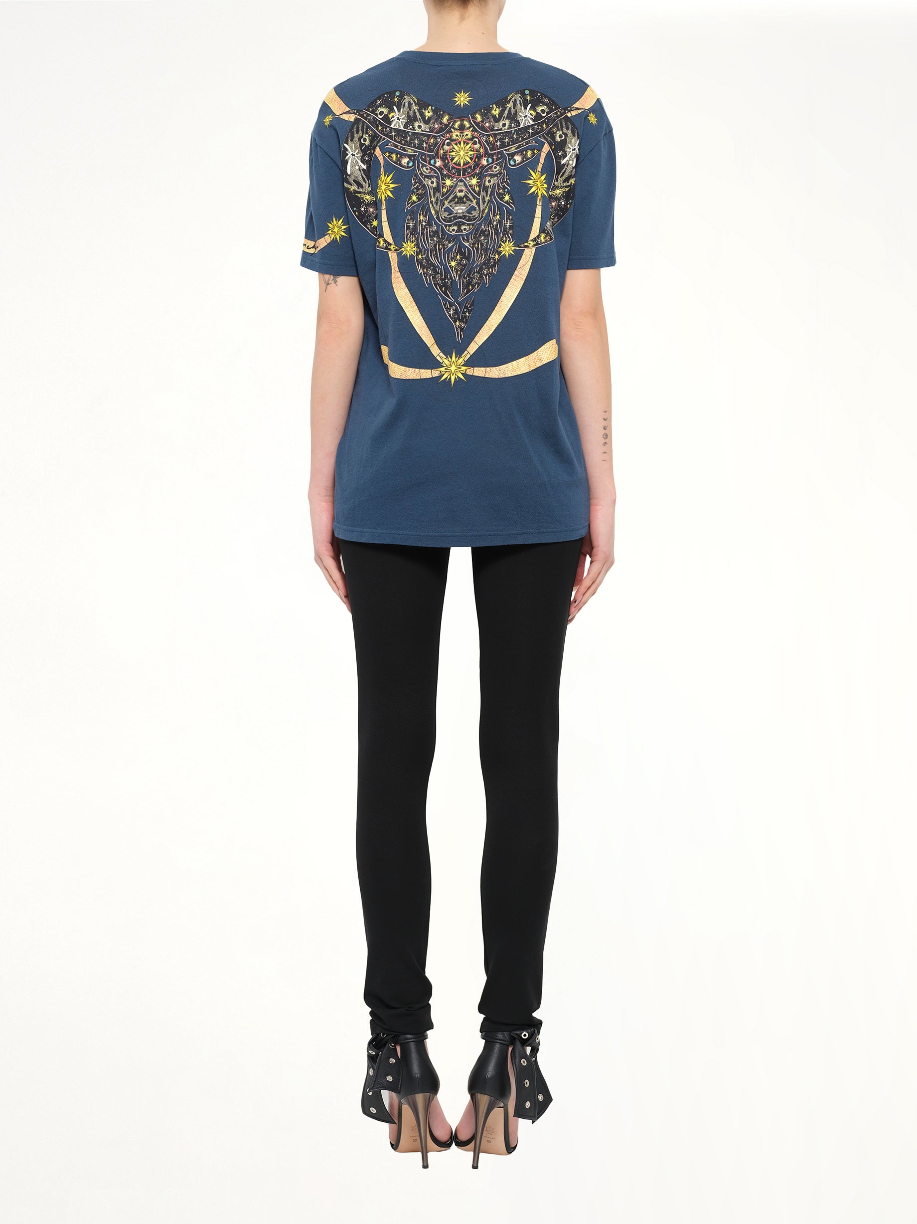 Aries T-Shirt in Oil Blue
