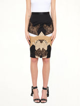 Givenchy Skirt in Black/Yellow