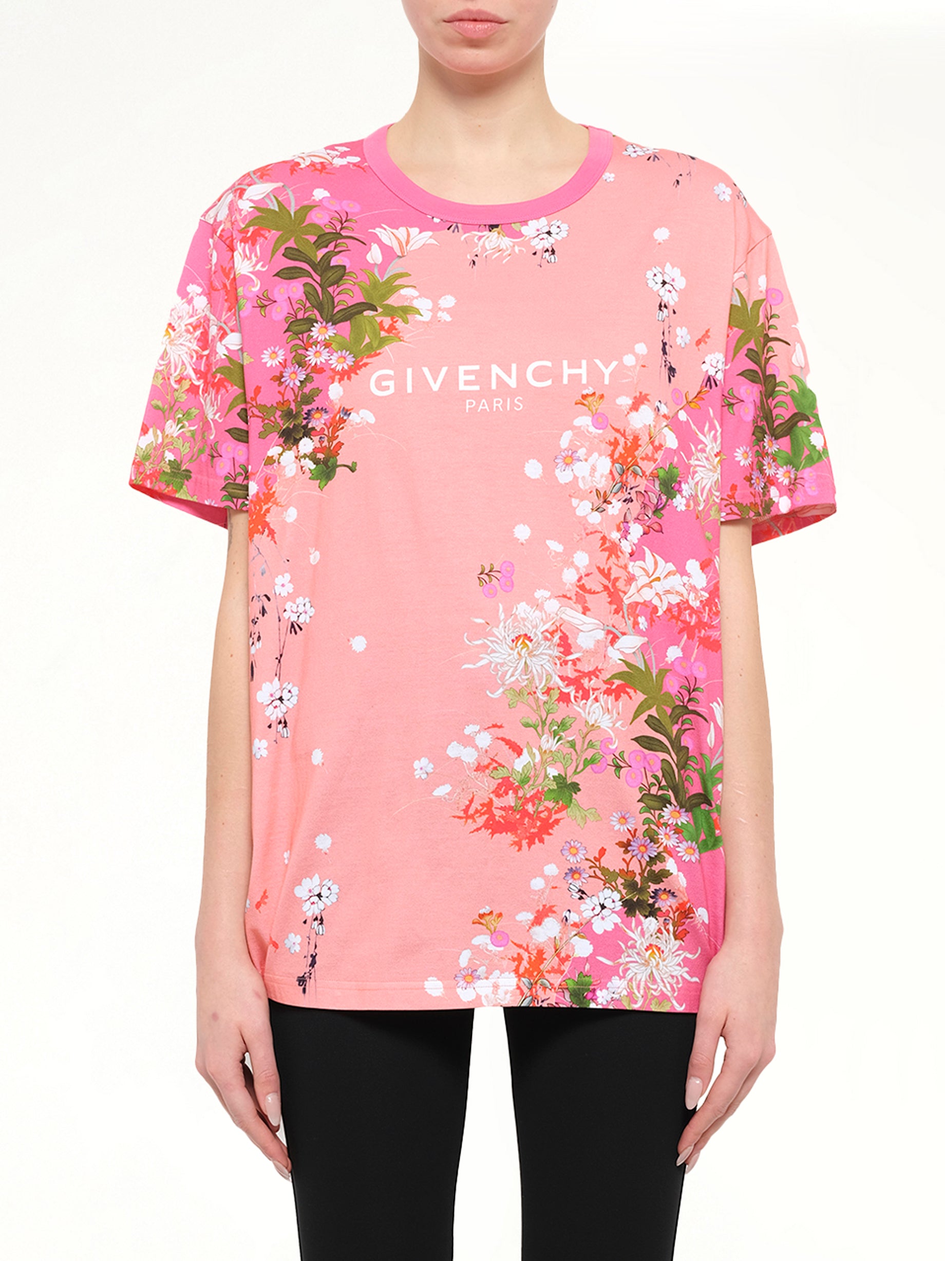 Logo Flower T-Shirt in Pink