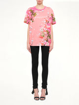 Logo Flower T-Shirt in Pink