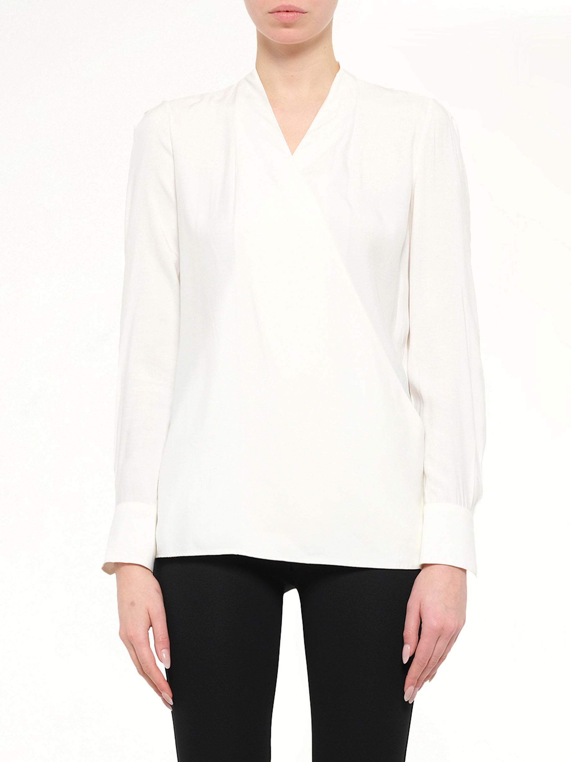 Long Sleeve Blouse in Natural