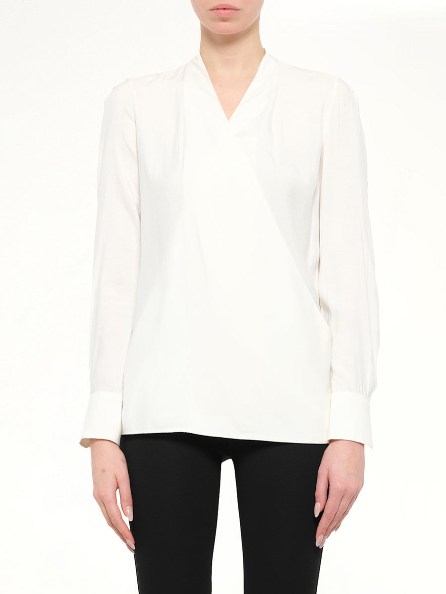 Long Sleeve Blouse in Natural