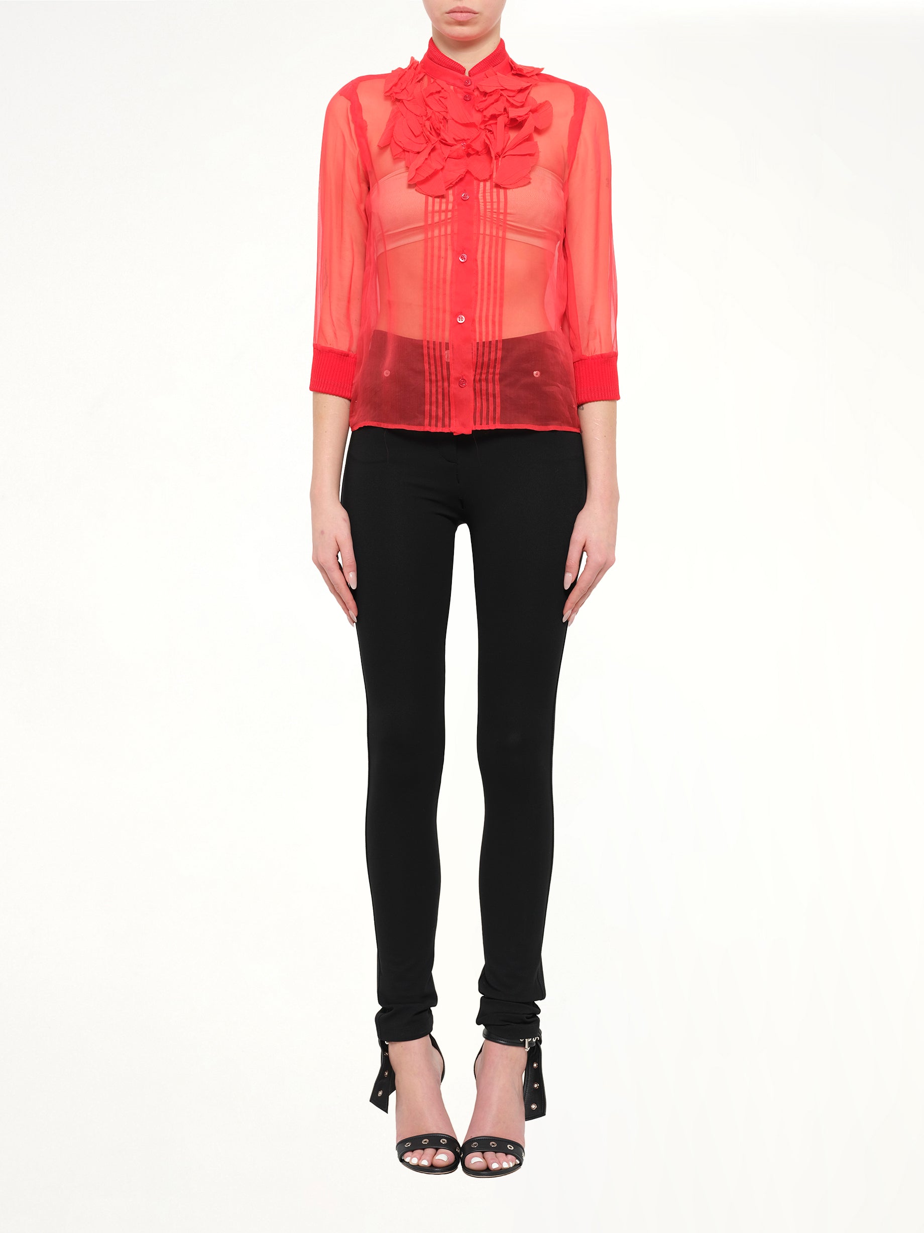 Podium Blouse in Red