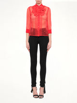 Podium Blouse in Red