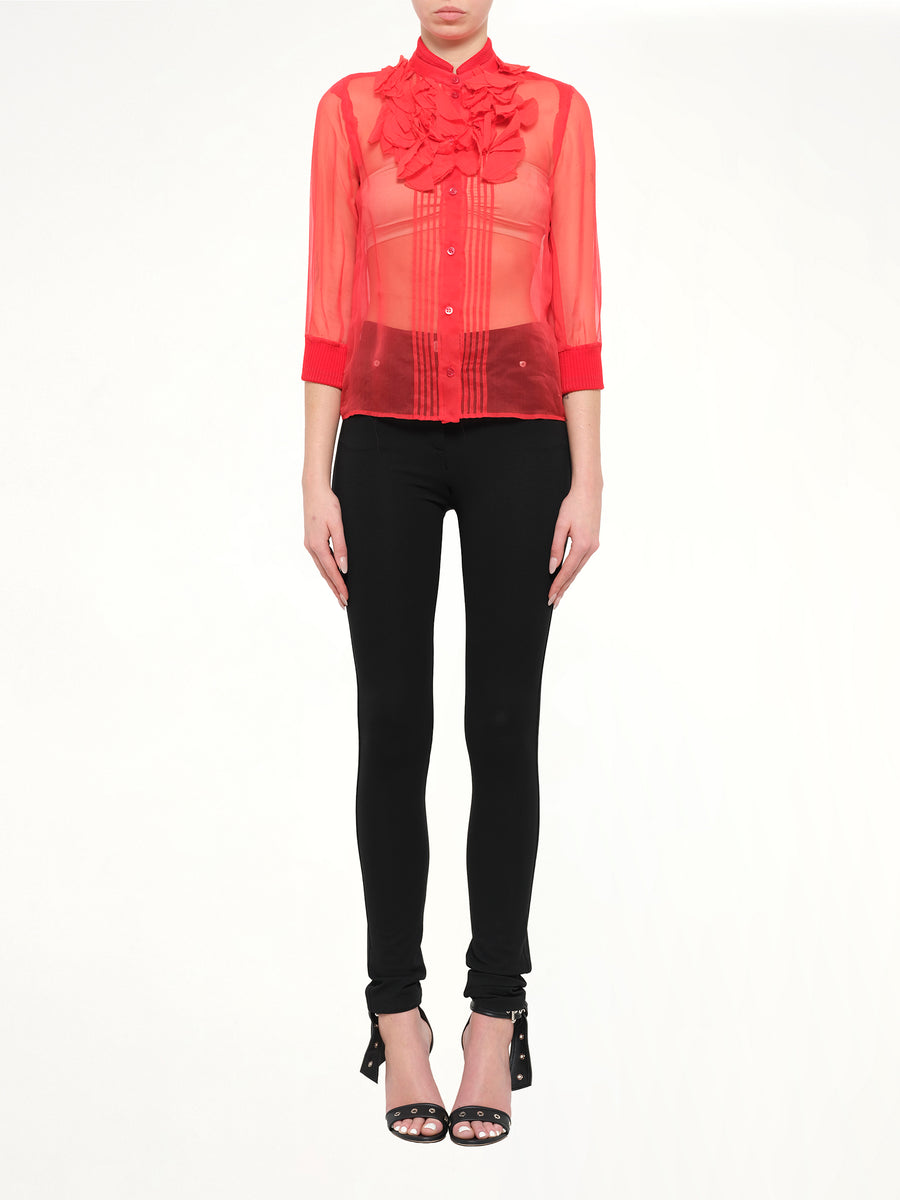 Podium Blouse in Red