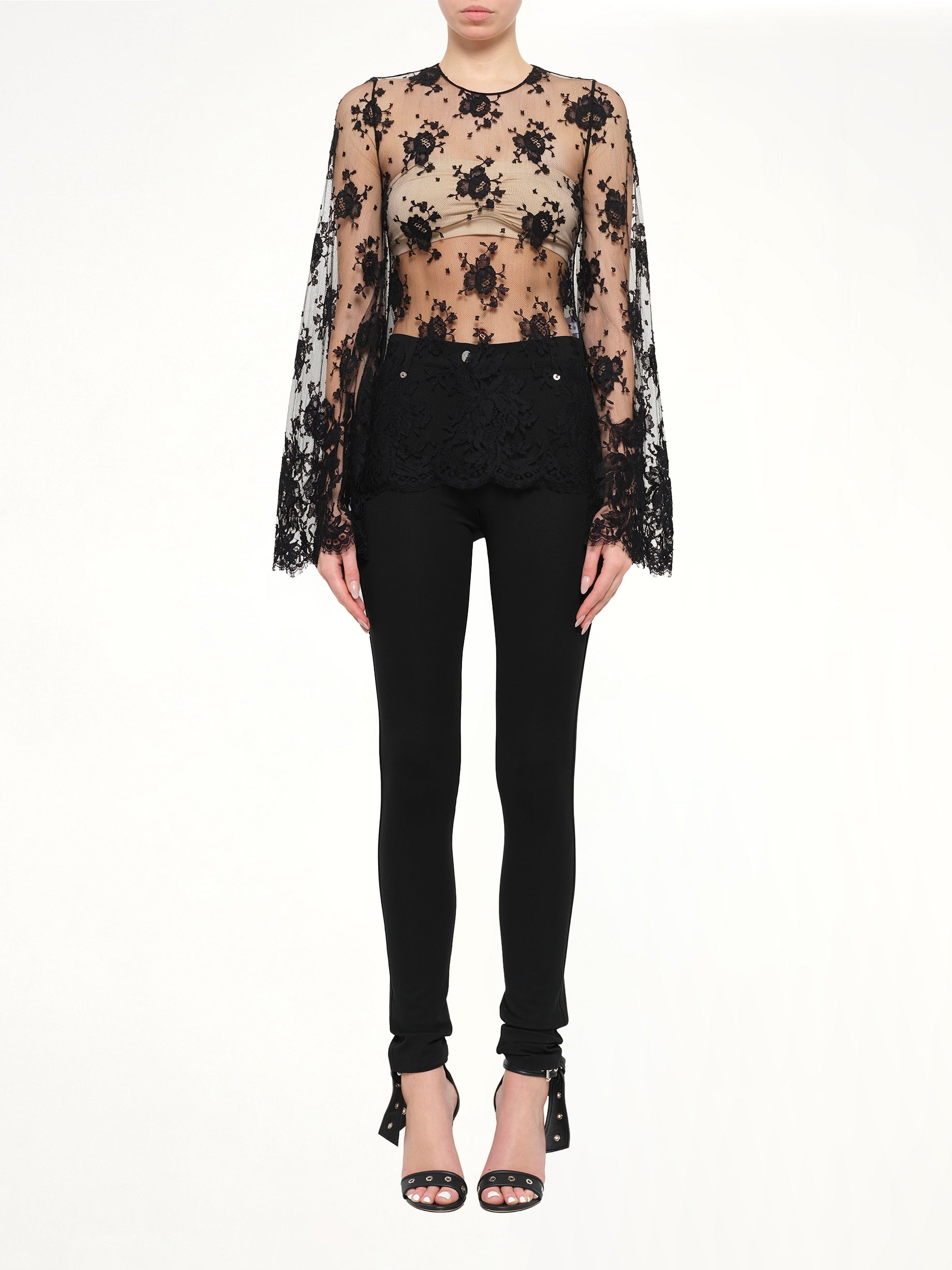 Podium Long Sleeve Tops in Black