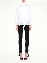 Pussy-Bow Shirt in White