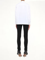 Pussy-Bow Shirt in White