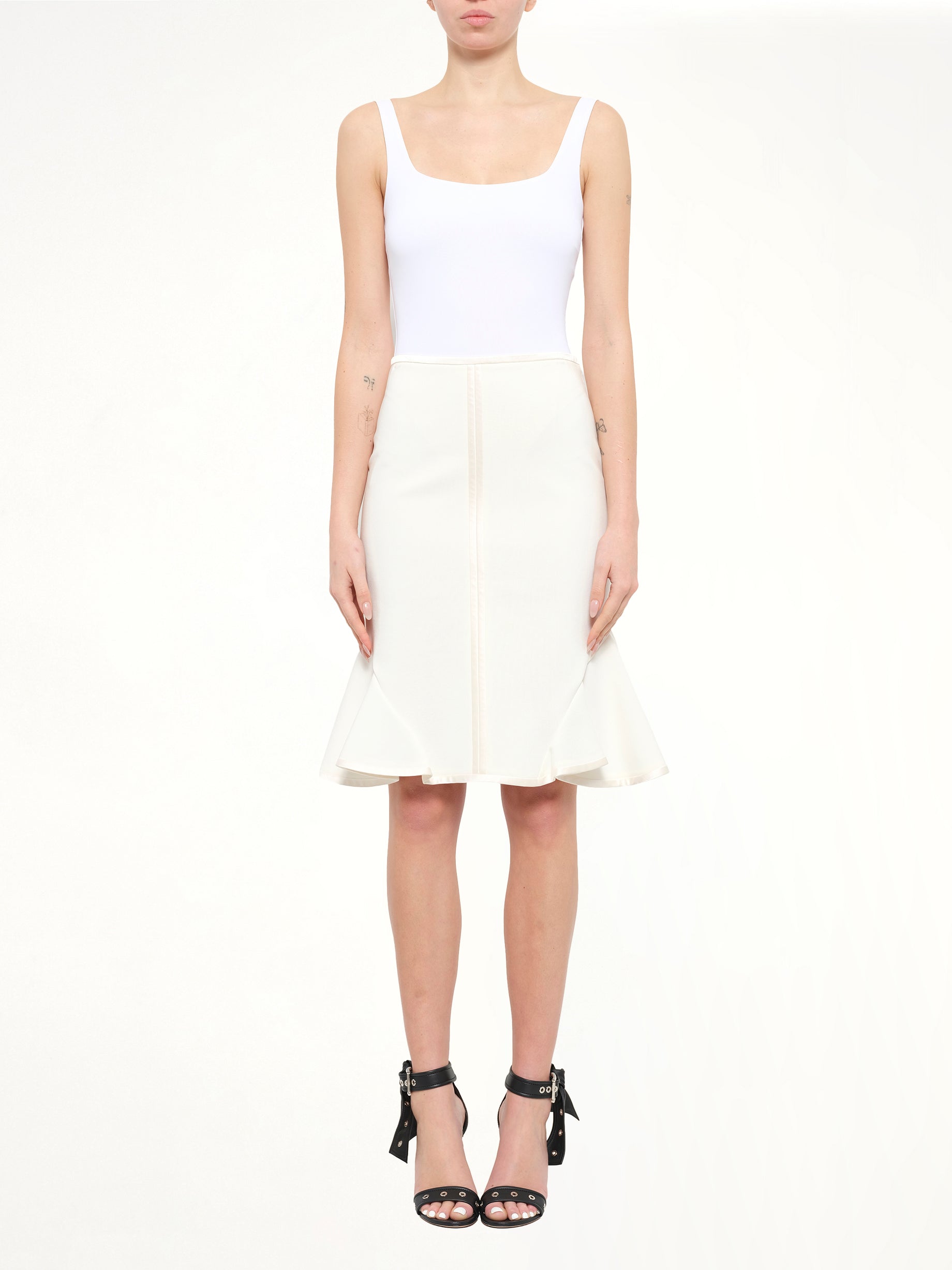 Short Skirt in Ivory