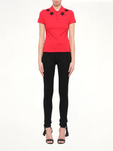Short Sleeve Polo in Red