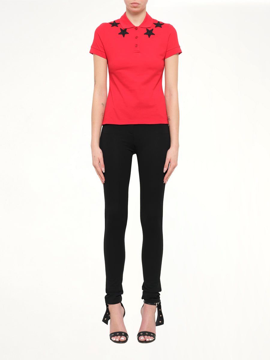Short Sleeve Polo in Red
