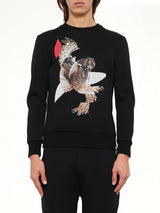 Owl Sweatshirt in Black