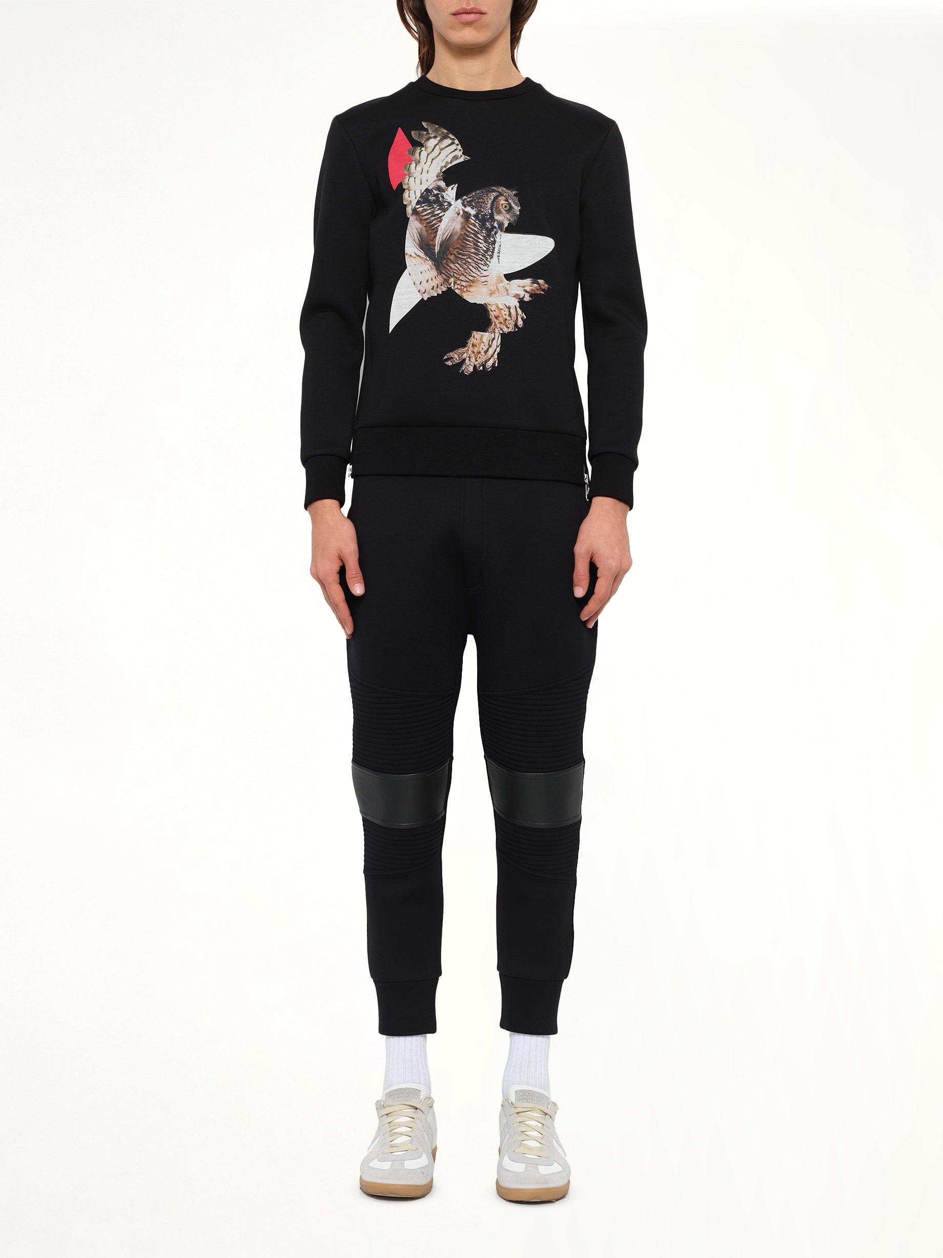 Owl Sweatshirt in Black