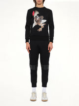 Owl Sweatshirt in Black