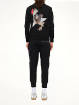Owl Sweatshirt in Black