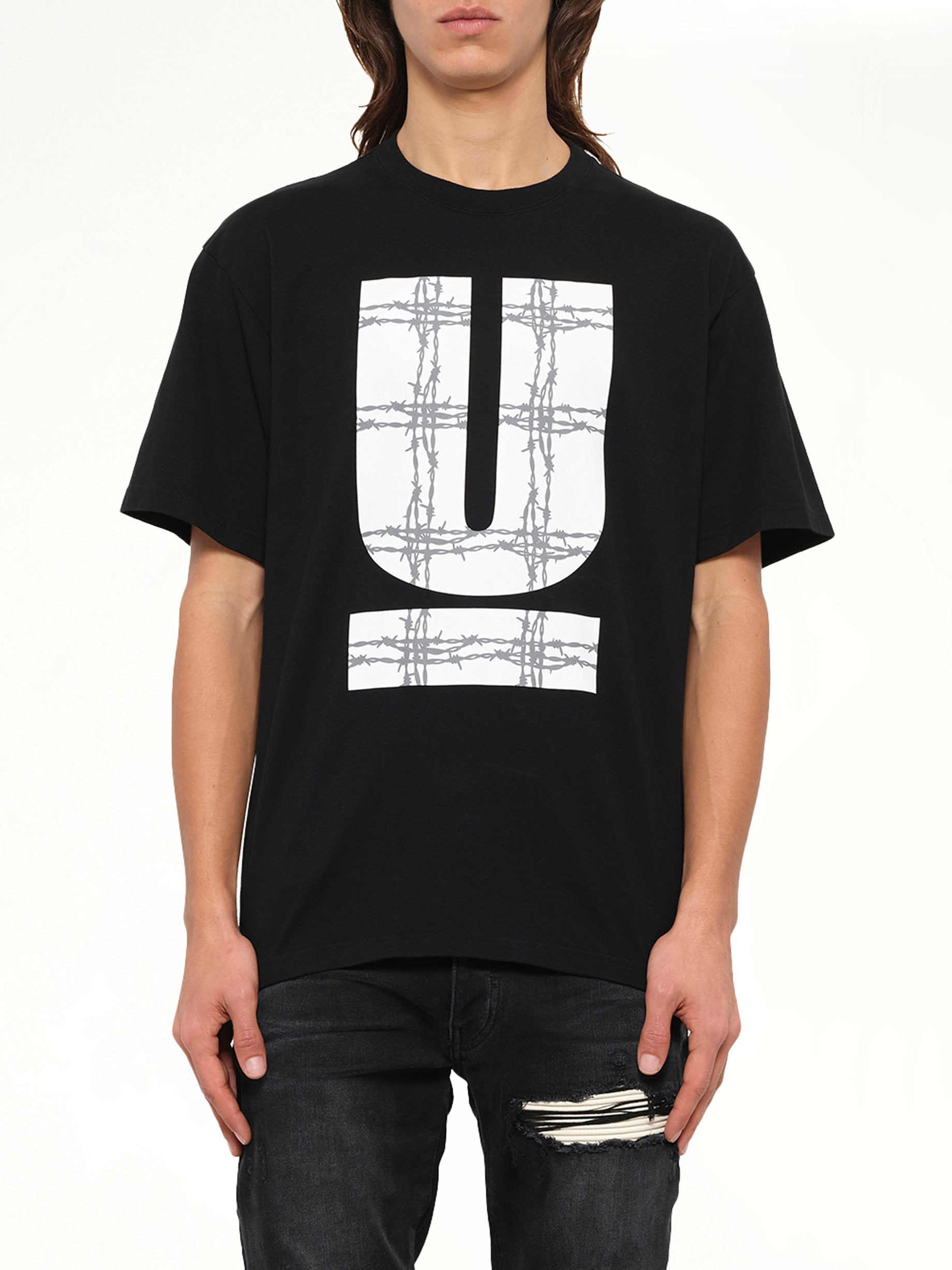Barbed U T-Shirt in Black