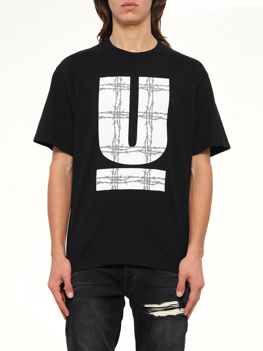 Barbed U T-Shirt in Black
