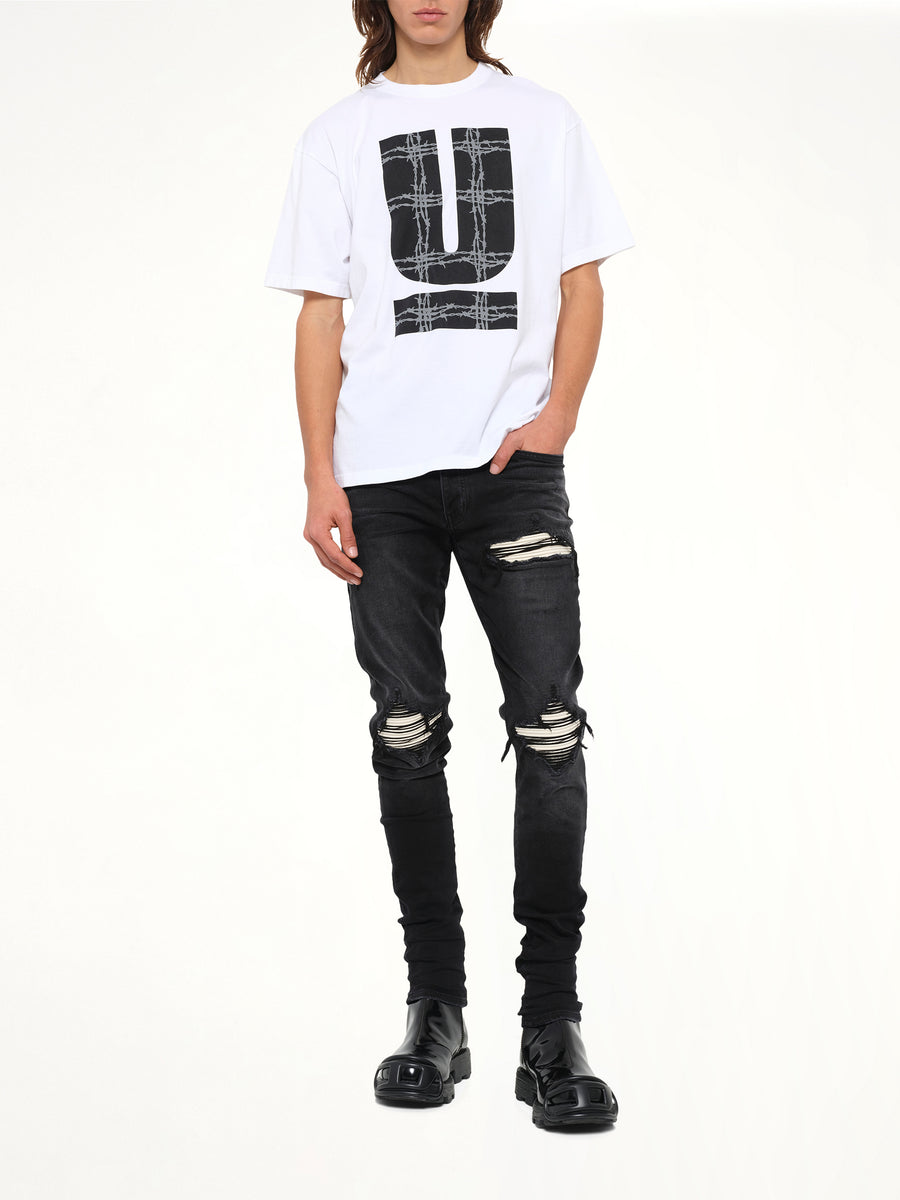 Barbed U T-Shirt in White