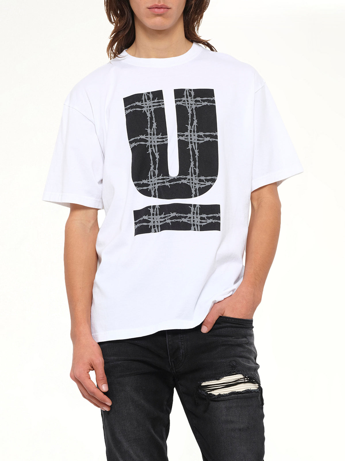 Barbed U T-Shirt in White