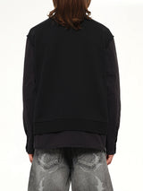 Cotton Rib Shirt in Black