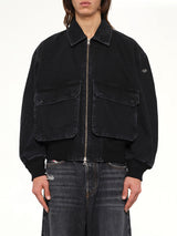 D-KURZ Denim Jacket in Black