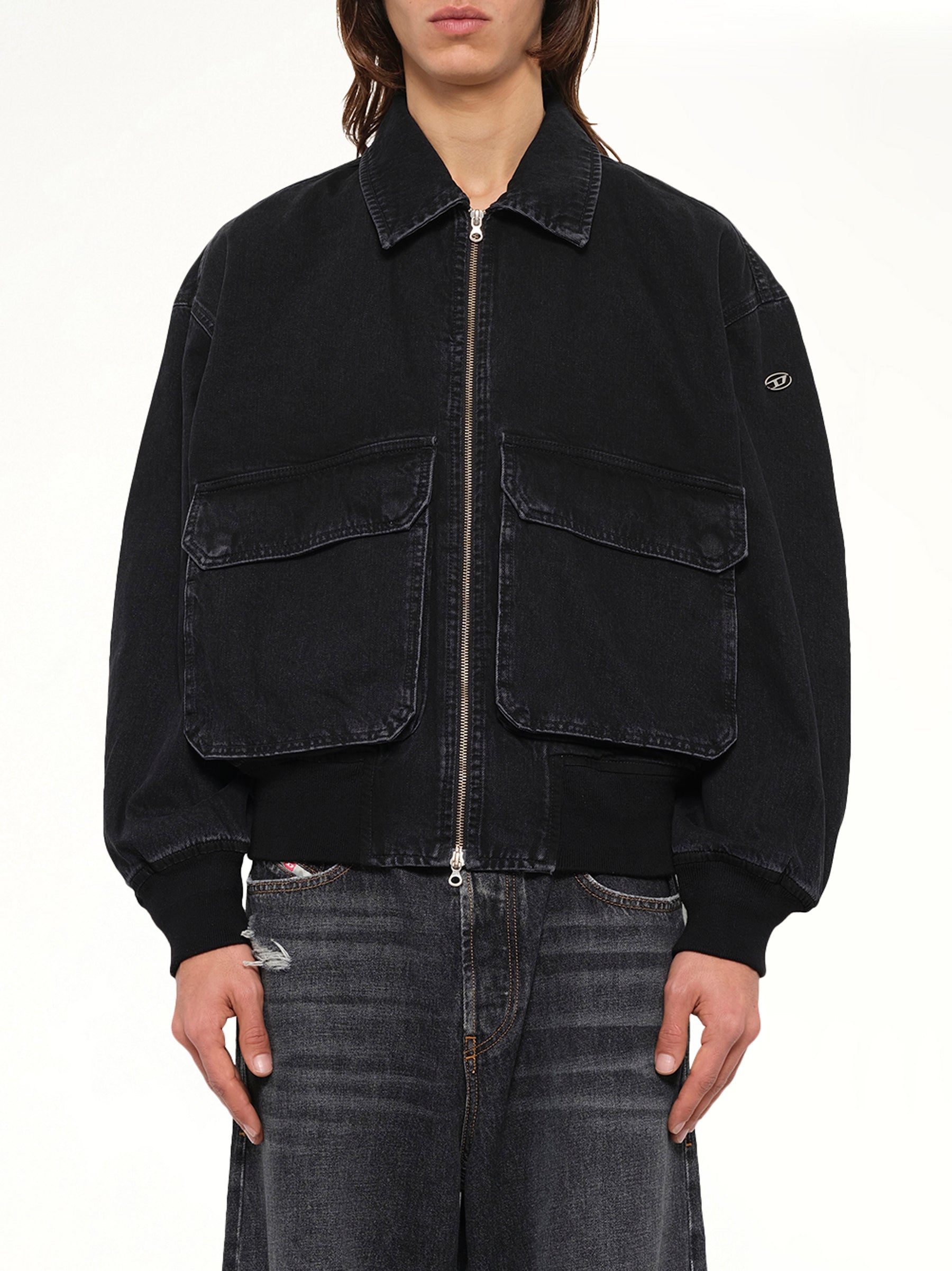 D-KURZ Denim Jacket in Black
