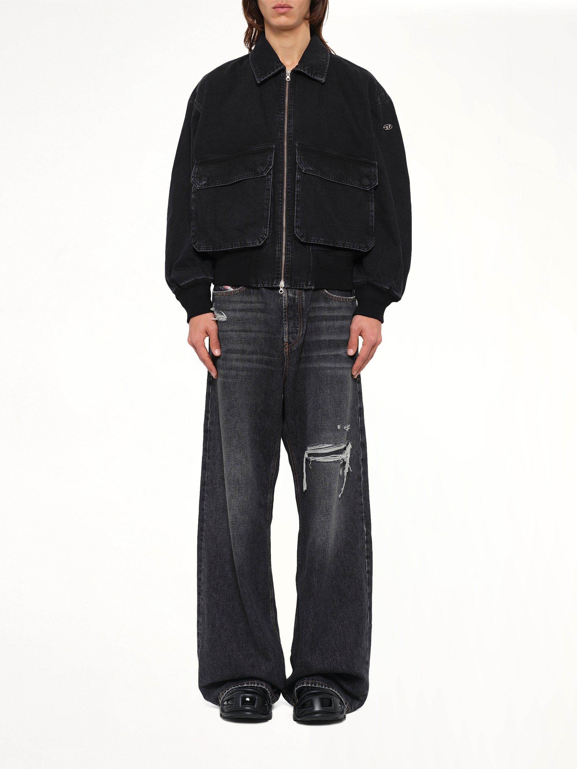 D-KURZ Denim Jacket in Black