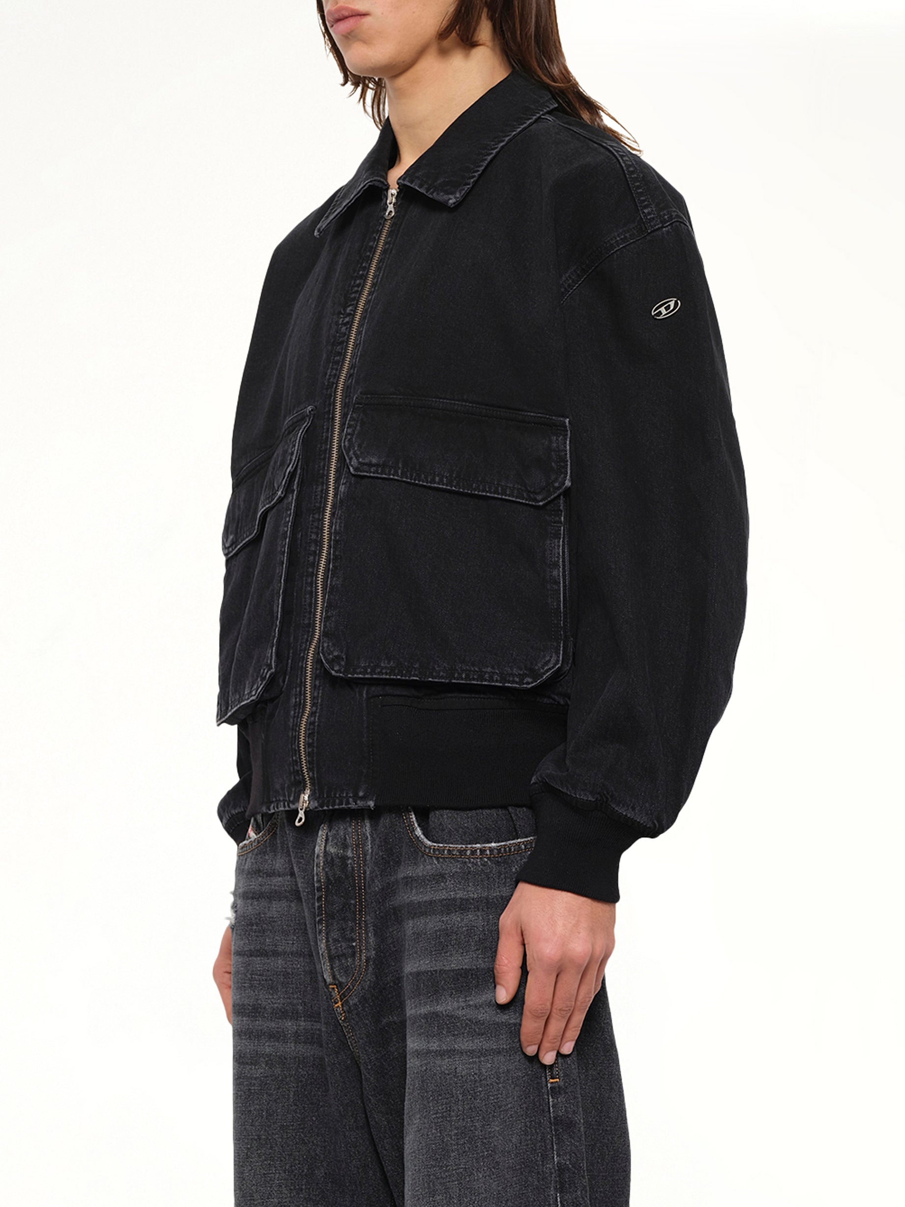 D-KURZ Denim Jacket in Black