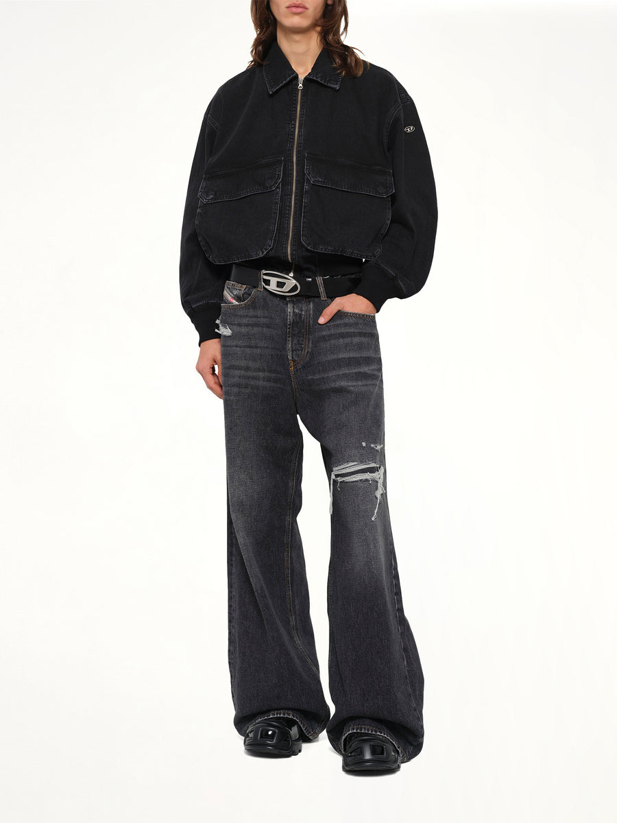 D-KURZ Denim Jacket in Black