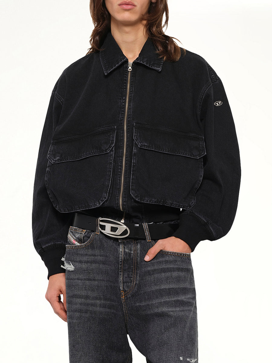 D-KURZ Denim Jacket in Black