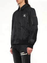 Ghost Boy Bomber Jacket in Black