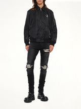 Ghost Boy Bomber Jacket in Black
