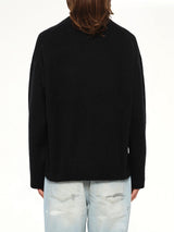 Logo Knit Sweater in Black
